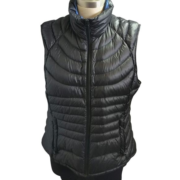Bernardo Goose Down Vest Black Womens Size Large - Picture 1 of 6